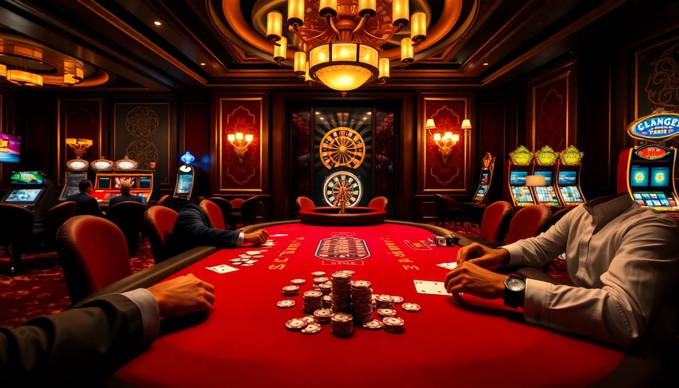 Players strategizing a winning hand at a poker table featuring https://5mbcr.com/ high-stakes chips.