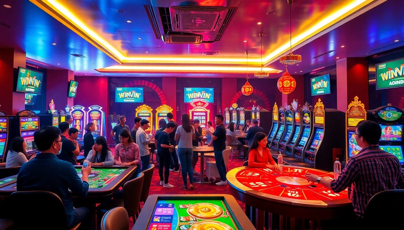 Experience the excitement of online betting at winvn88.live, showcasing vibrant casino games and dynamic promotions.