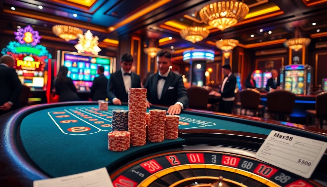 Experience the thrilling atmosphere of max88 with vibrant casino games and luxury gambling.