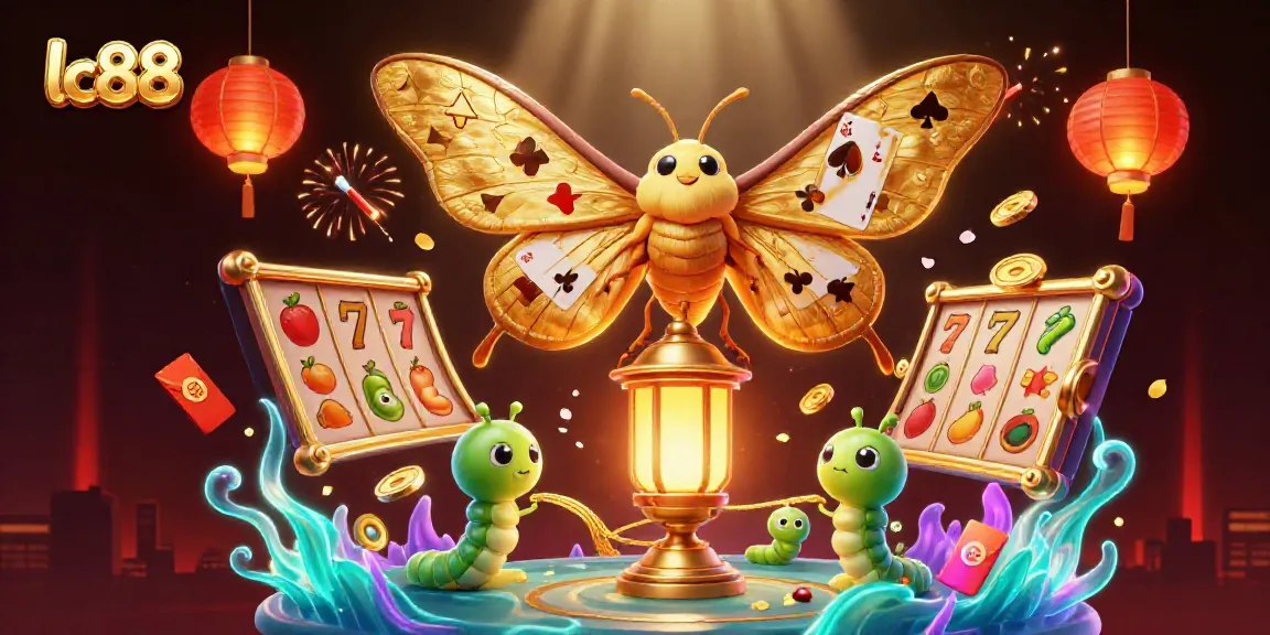 Experience thrilling lc88 casino excitement with vibrant 3D illustrations of games and winning symbols.