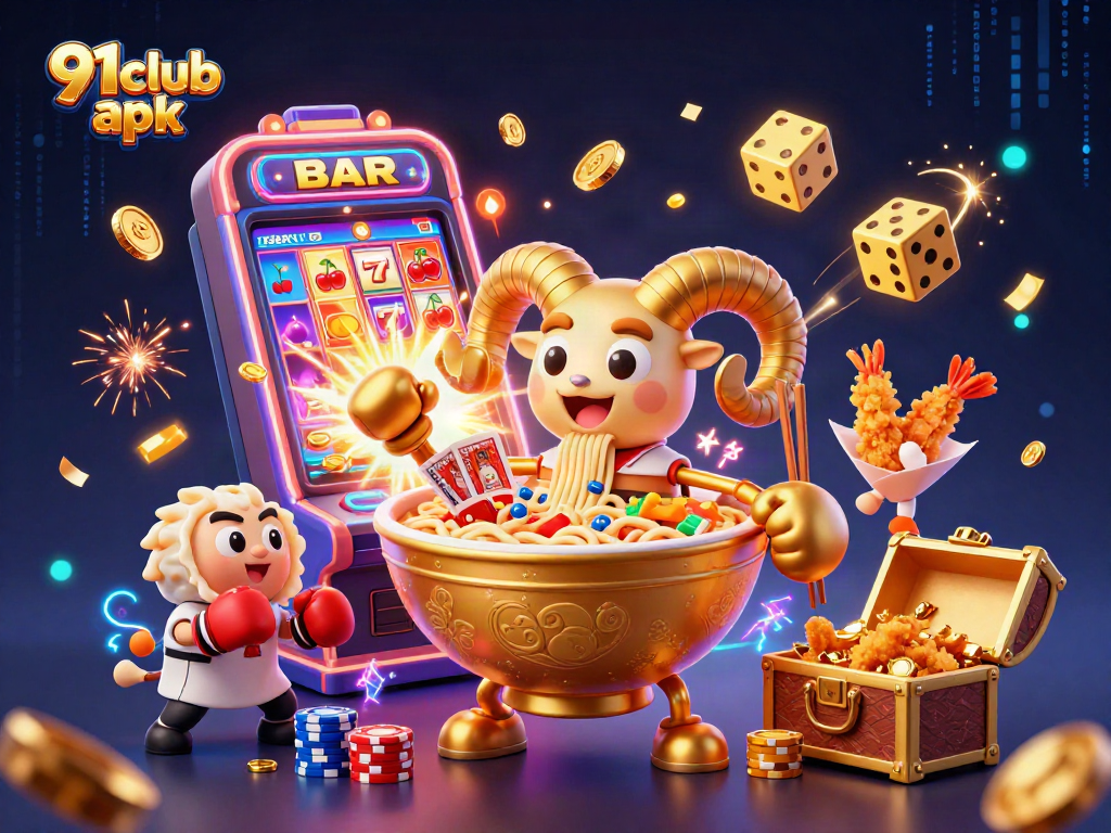 Engage in vibrant gameplay with 91club apk featuring dynamic slot action and colorful game characters.