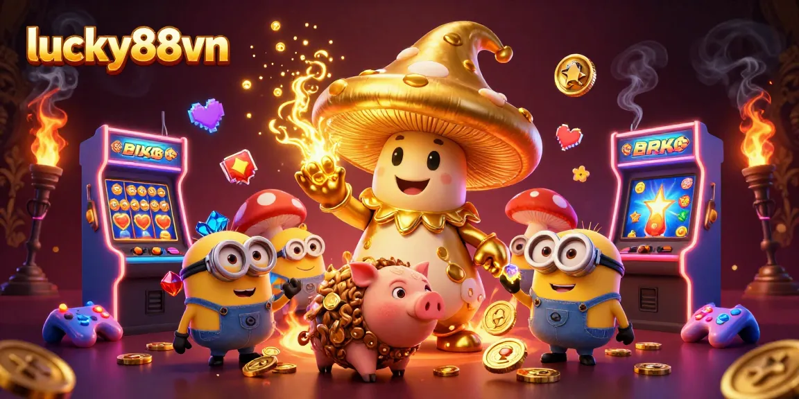 Experience thrilling gameplay with lucky88vn’s golden wizard and treasure-seeking adventure, showcasing casino excitement.