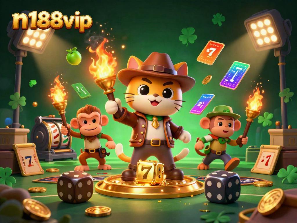 Experience the thrill of n188vip's jackpot slots in a 3D animated adventure!