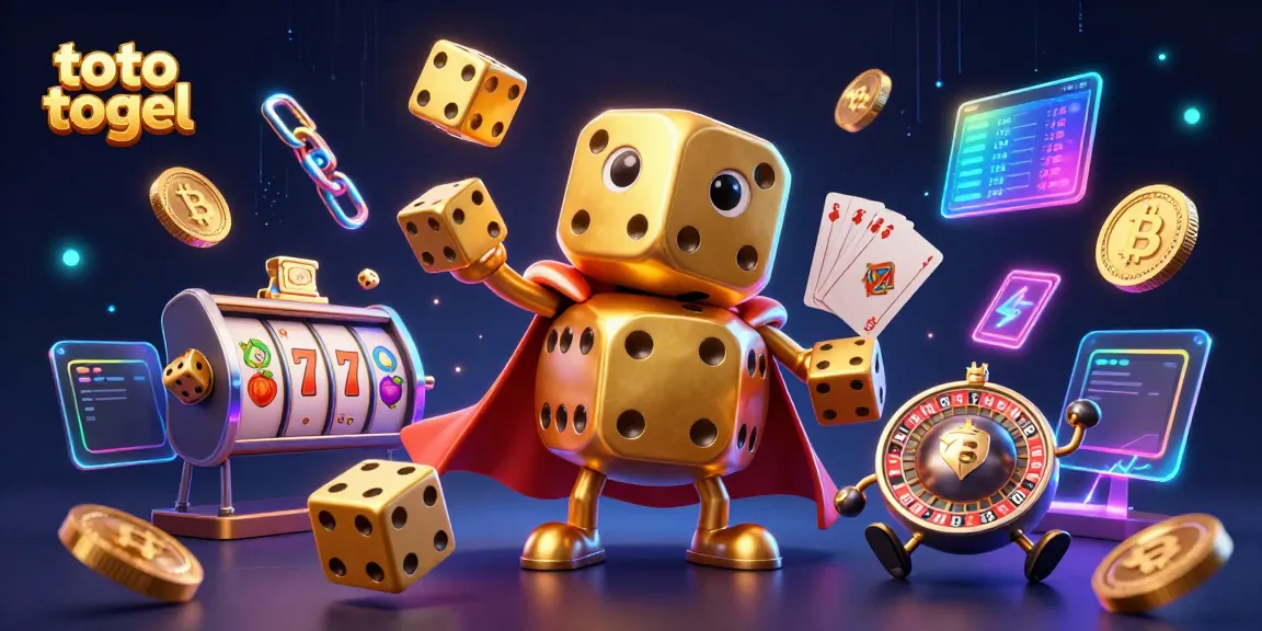 Witness the thrilling toto togel experience with vibrant golden dice and joyous game elements.