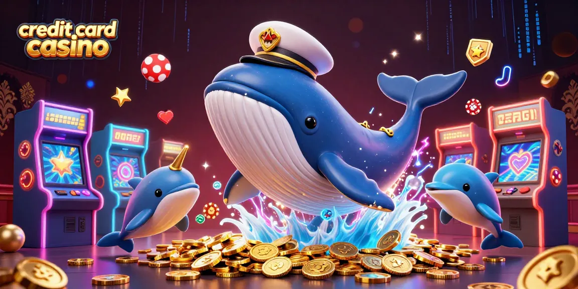Experience the thrill of a credit card casino with whimsical sea creatures and dynamic gaming elements.