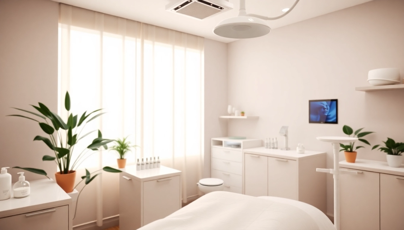 Experience personalized tratamente faciale Sibiu in a soothing clinic environment with advanced skincare technology.