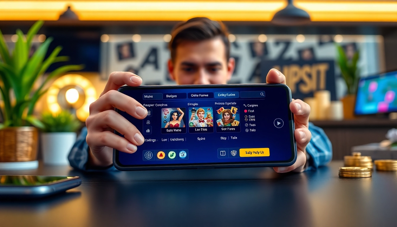 Engaging user experience on af88.com showcased on a smartphone with gaming elements.