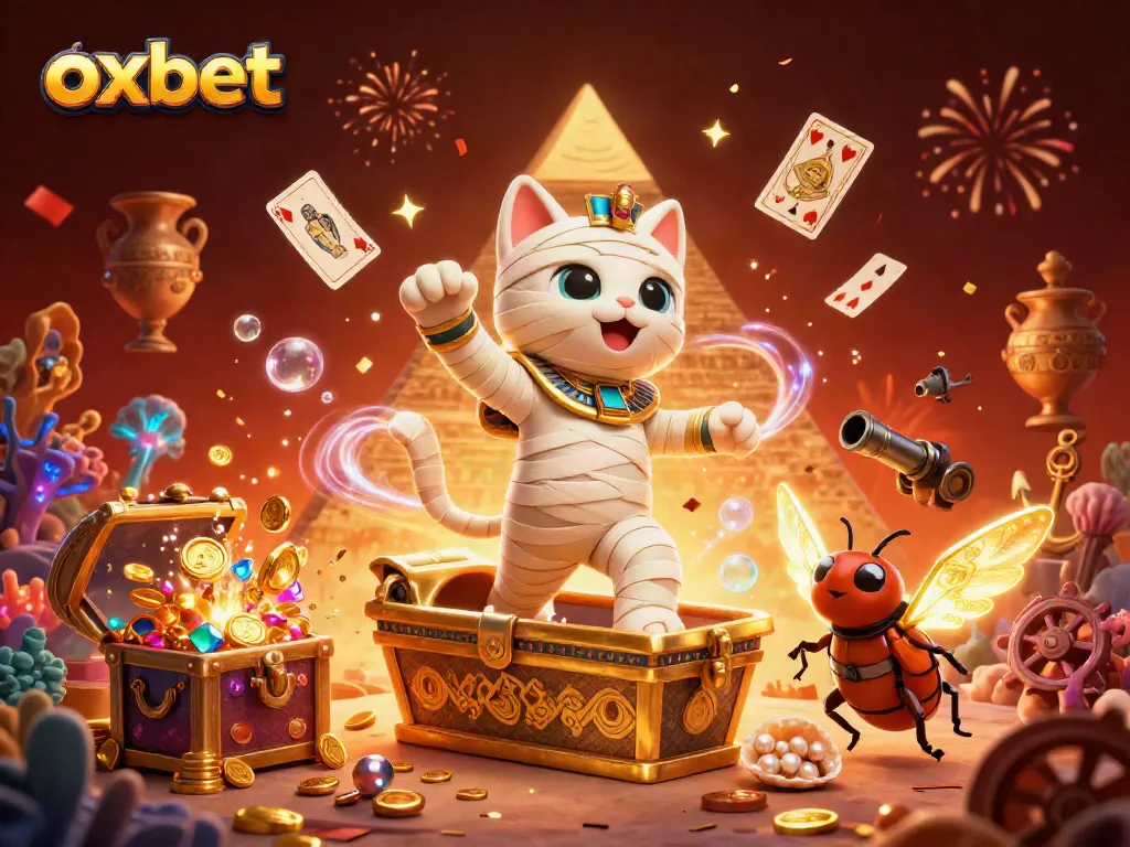 Experience thrilling gameplay at Oxbet with vibrant casino elements and dynamic characters.