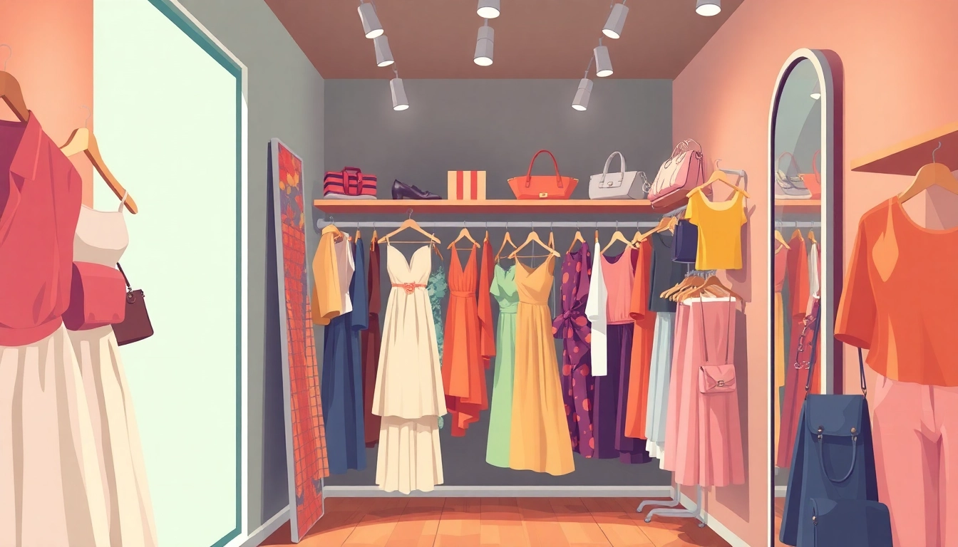Shop trendy women fashion in a chic boutique filled with style and elegance.