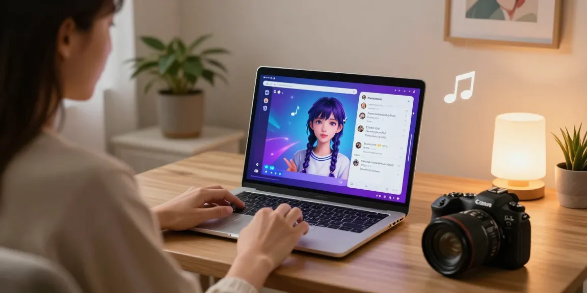 Engaging user interaction with NSFW AI character in cozy digital setup.