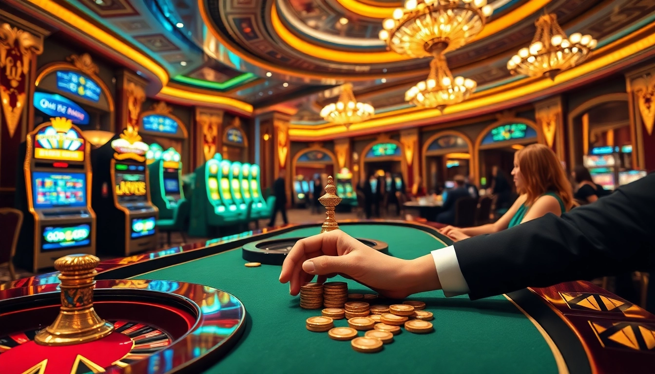 Experience the thrill of the s8 casino with vibrant slot machines and elegant poker tables.