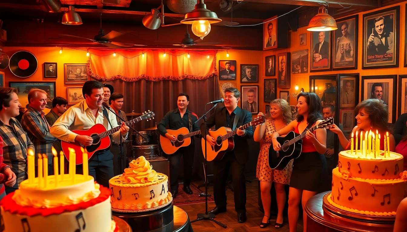 Celebrate Johnny Cash's legacy at johnnycashbirthday.com with a lively birthday bash atmosphere filled with music and memorabilia.