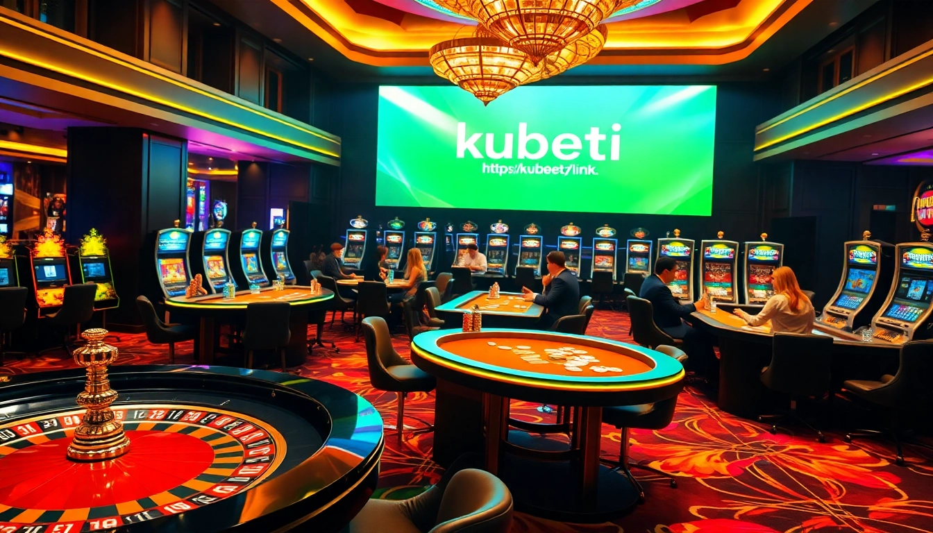 Experience the thrill of winning at https://kubet77i.ink/ with vibrant casino tables, poker chips, and lively gameplay.