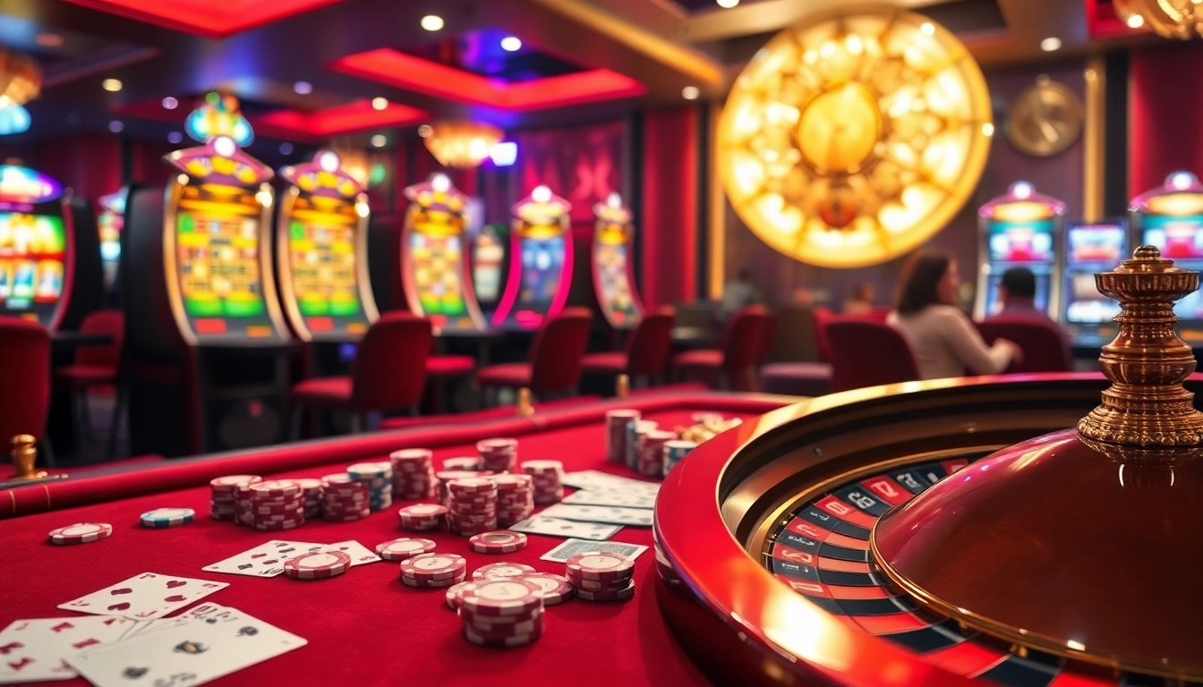 Experience the thrilling ambiance of OKKING's luxurious poker scene with vibrant chips and elegant cards.