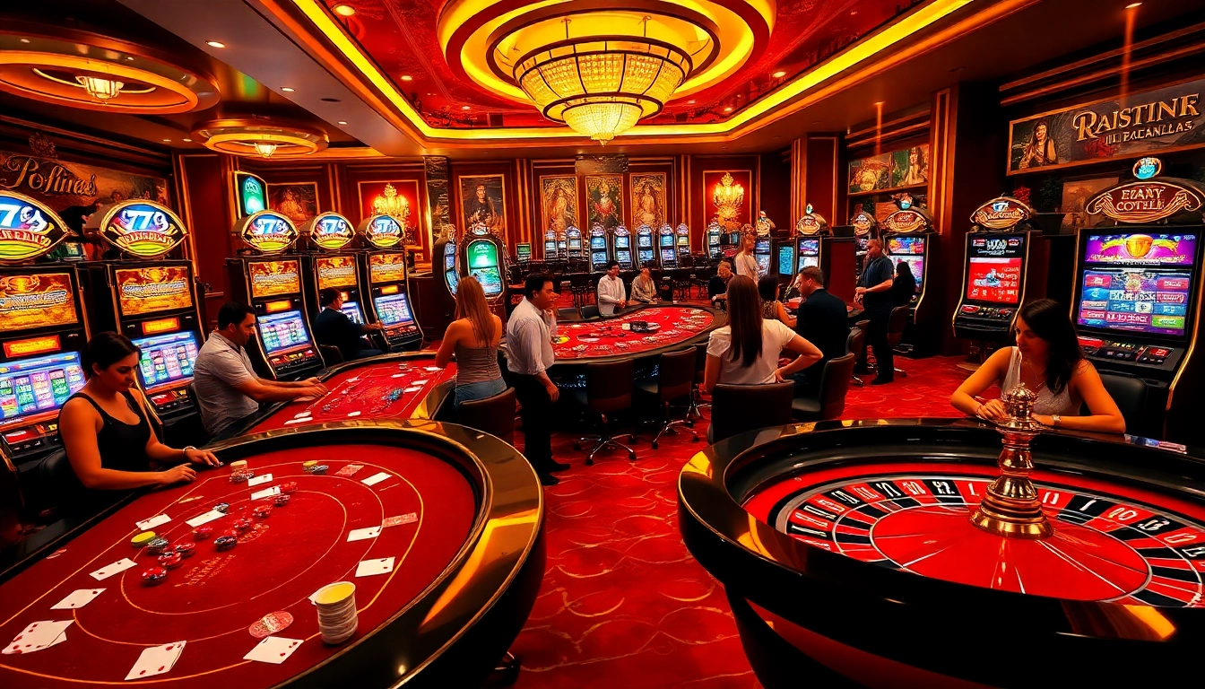 Experience thrilling gameplay at 789club with vibrant casino tables, cards, and dynamic slot machines.