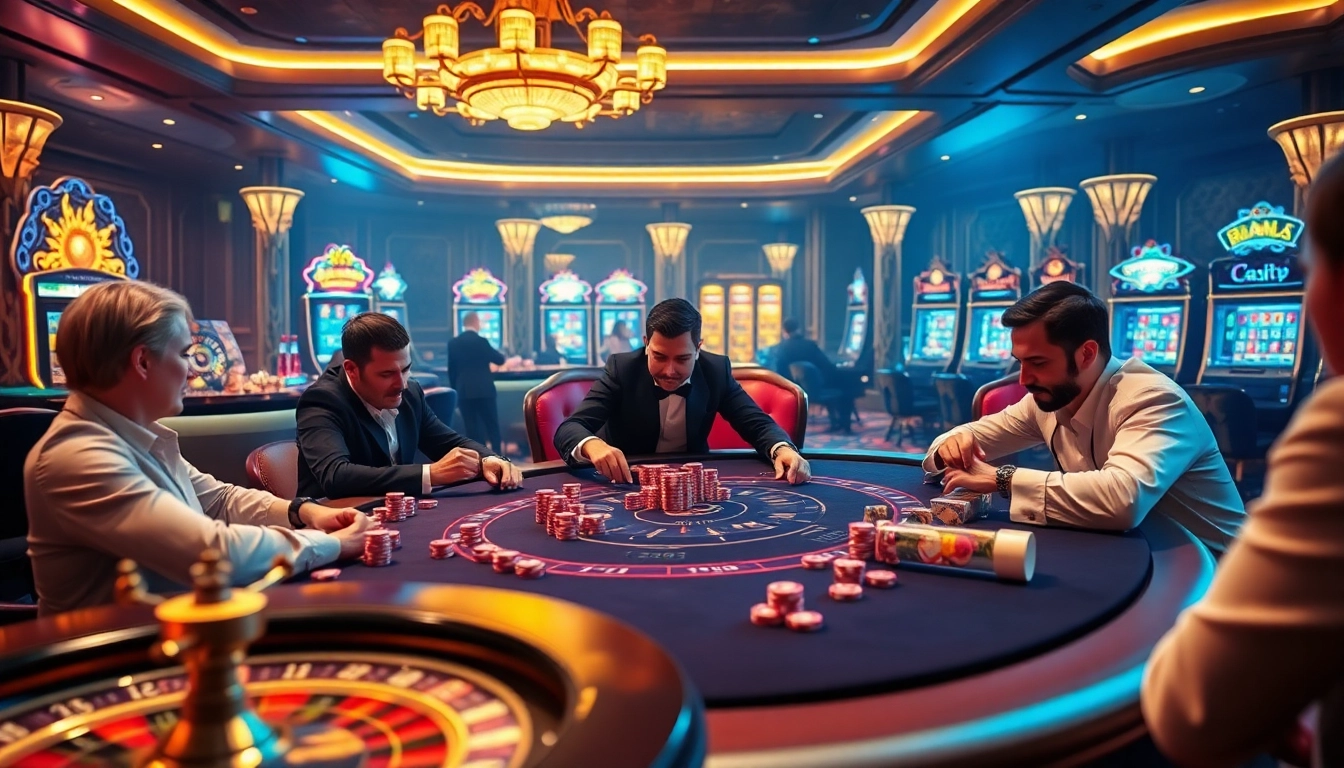 Join an exhilarating high-stakes poker game at sky88 vip, where luxury meets excitement.