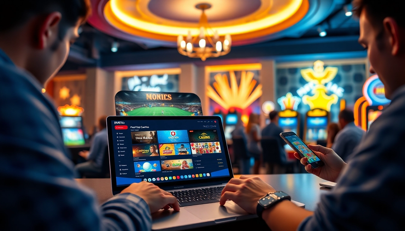 Engaging gaming experience on bk860s.com showcasing sports betting, live casinos, and colorful slot machines.