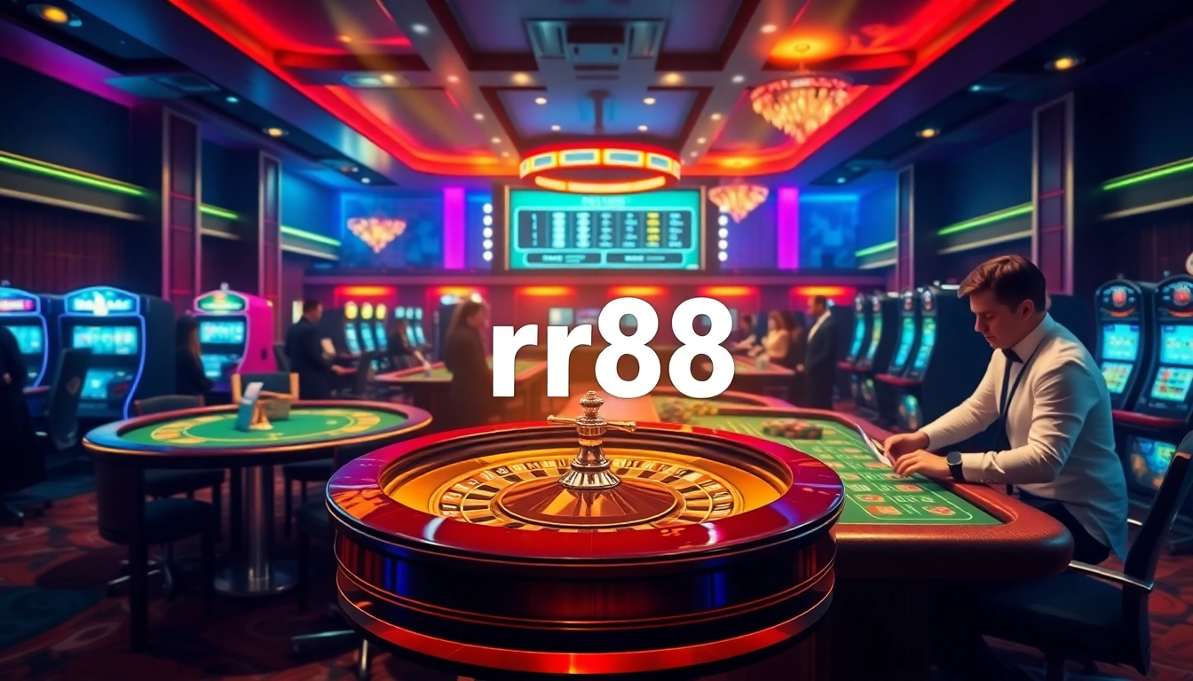 Experience the excitement at rr88 with vibrant casino gaming and professional dealers.